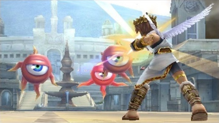 A screenshot from Kid Icarus Uprising.