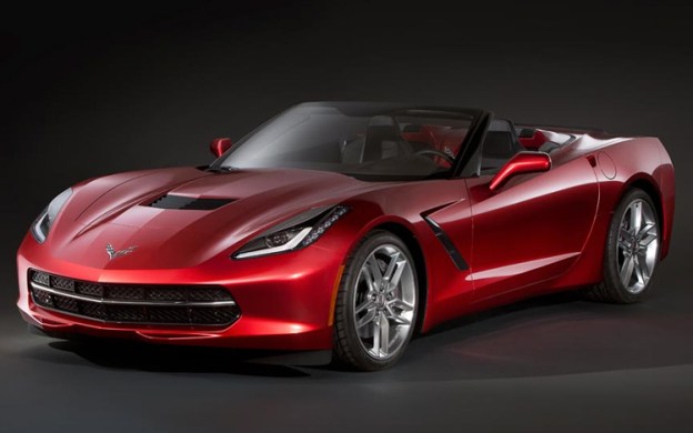 2014 Chevy Corvette convertible leaked photo front three quarter