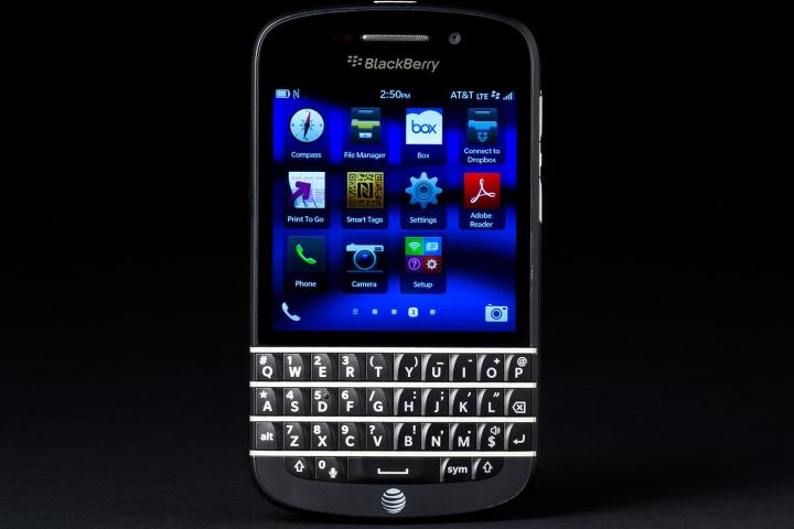 BlackBerry Q10 review front apps