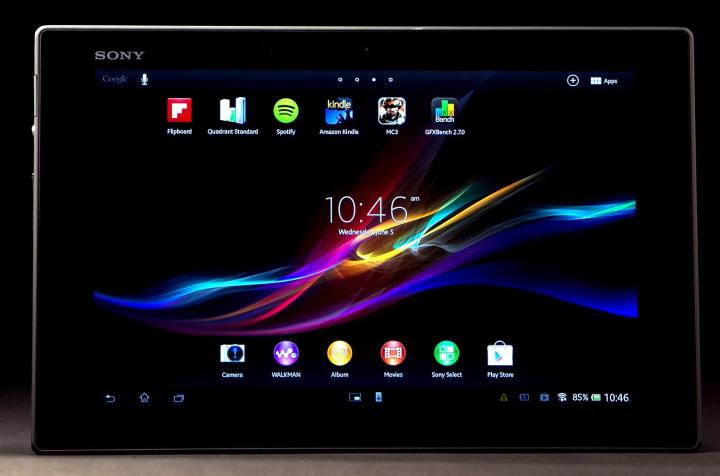 sony xperia tablet z helpful tips tricks review front screen on