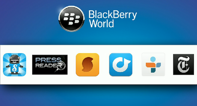 BlackBerry World app store