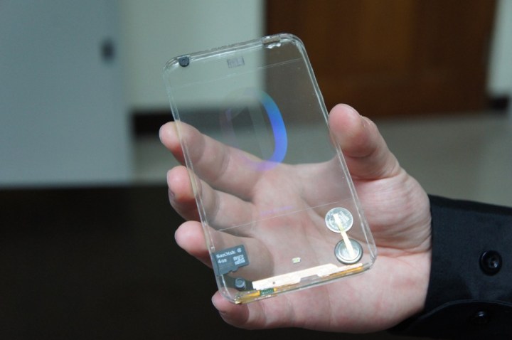 samsung wants touchscreen front back smartphone transparent phone polytron