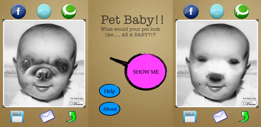 Onleesbaar Bedankt spanning Pet Baby app puts your dog's face on a baby (Worst app of the week) |  Digital Trends