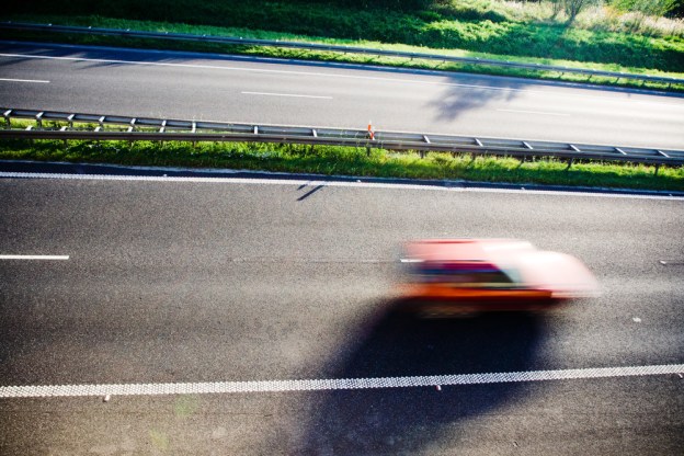 speeding car