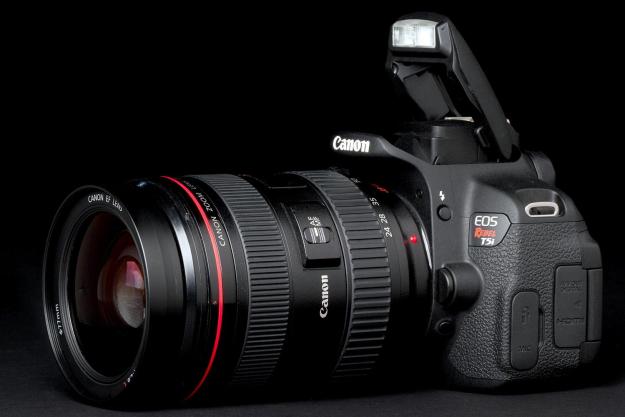 Canon Rebel EOS T5i right side angle