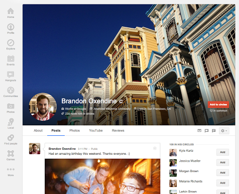 google plus large cover photo update