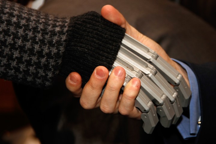 robotic gloves universtiy of arkansas little rock human robot handshake