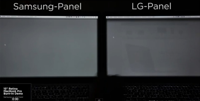 macbook pro retina screen ghosting