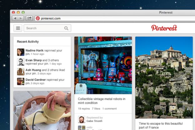 pinterest redesigned in march