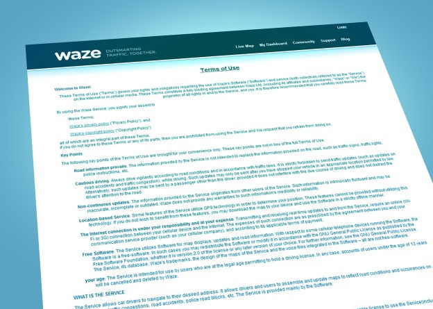 waze-terms-conditions
