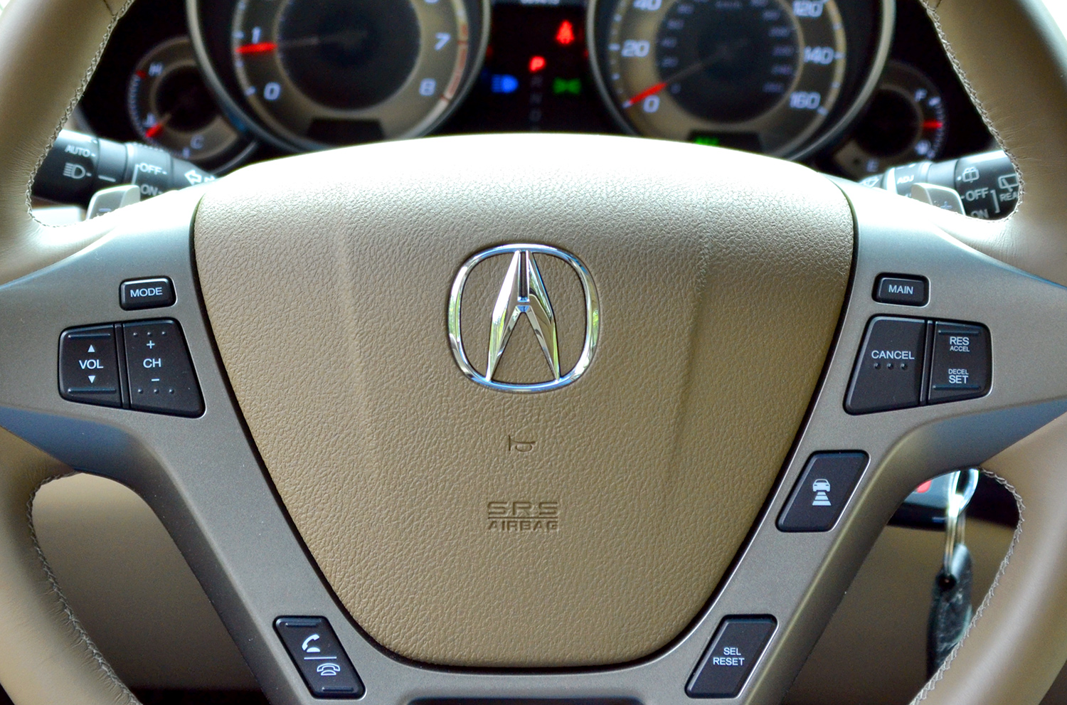 2013 acura mdx advance navigation system steering wheel_mounted voice activated audio control