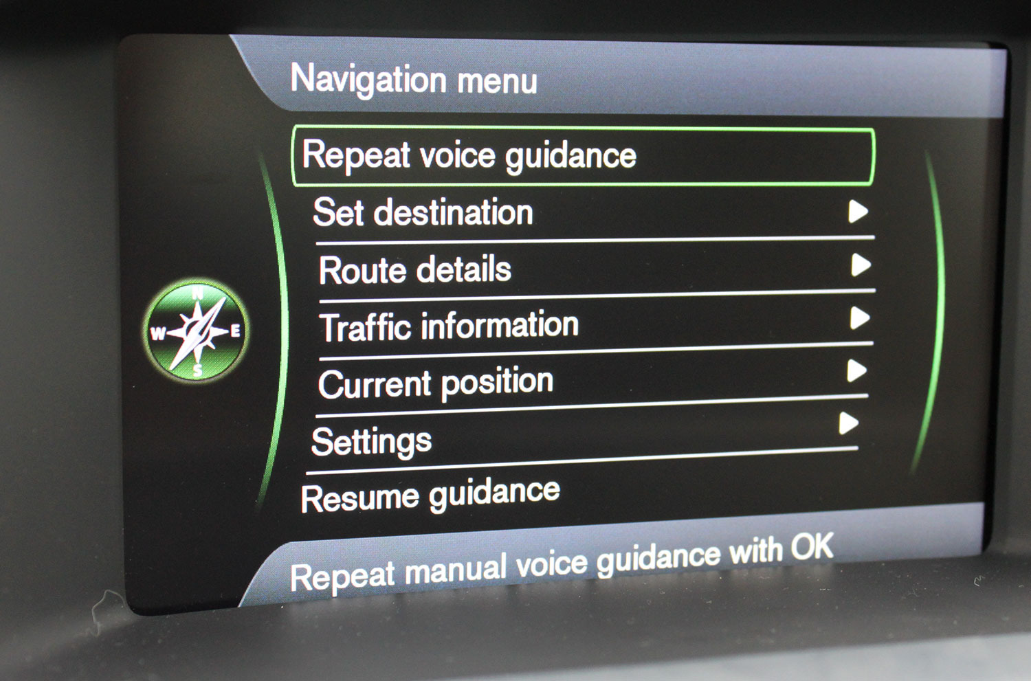 2013 volvo s60 t6 r design tech navigation menu