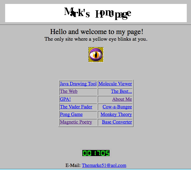 Mark Zuckerberg's first Angelfire site is a blast from the CEO's past ...