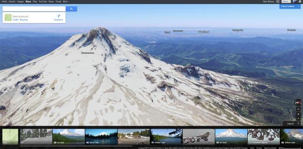 Google conquers cartography 3d mt hood 1