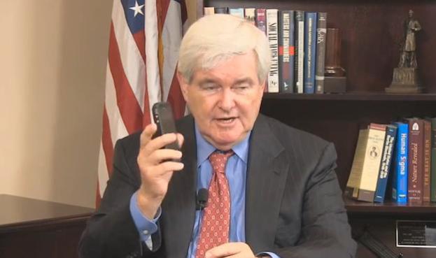 Newt Gingrich iPhone