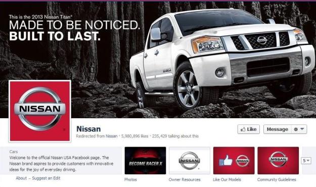 Nissan Facebook Page