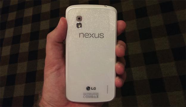 White Nexus 4 Rear