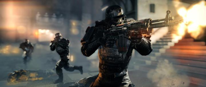 wolfenstein new order marches may doom beta tow  the main hall