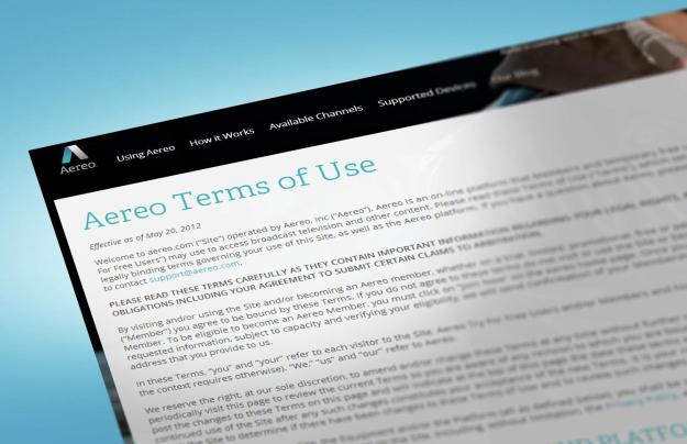 terms an conditions aereo