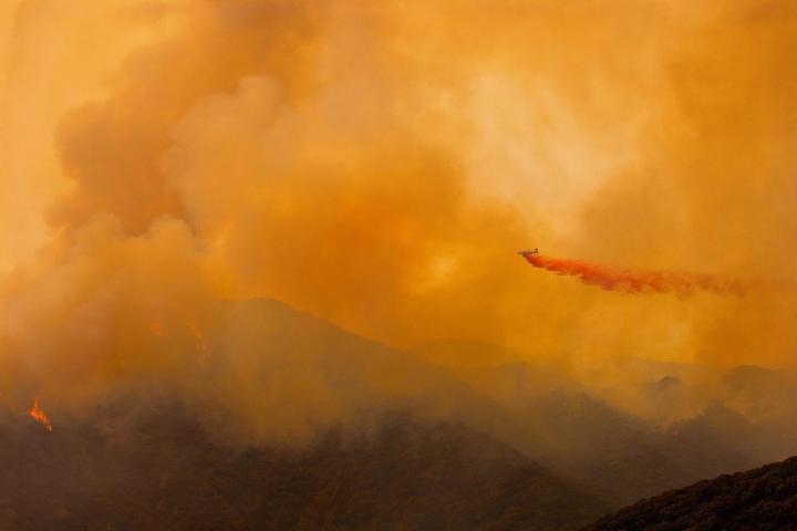 Fighting Wildfires in Santa Barbara, CA (Vincent Laforet Wildfires Aerial 02)