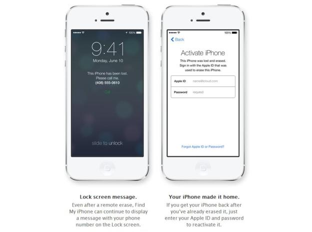Apple Activation Lock for iOS 7