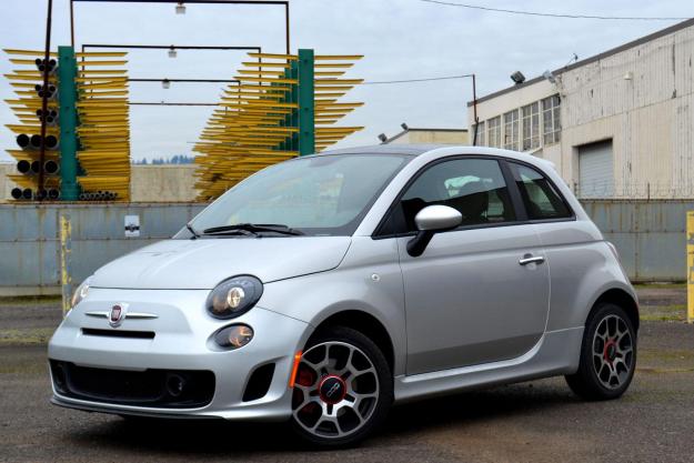 2013 fiat 500 review front left angle wheel cocked