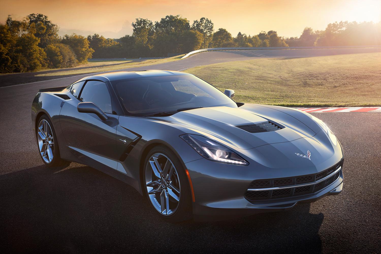 2014 Corvette Stingray exterior charcoal front right angle