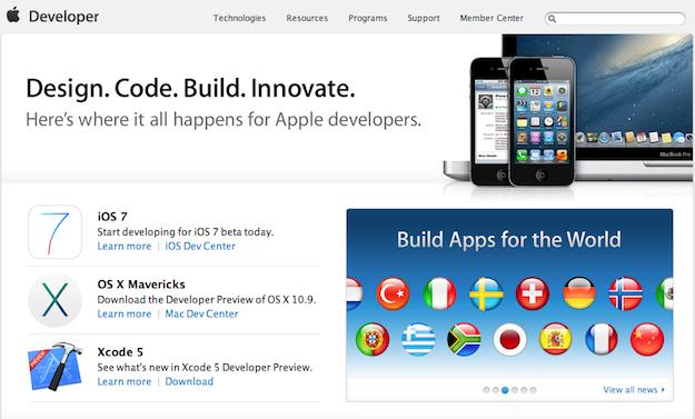apple developer site