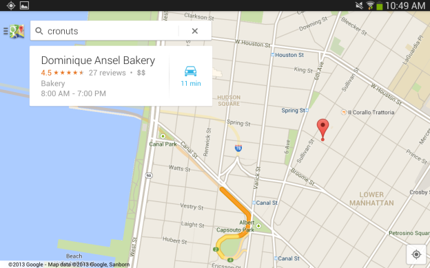 Google Maps for Android - Cronuts