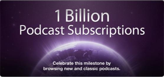one billion podcasts apple
