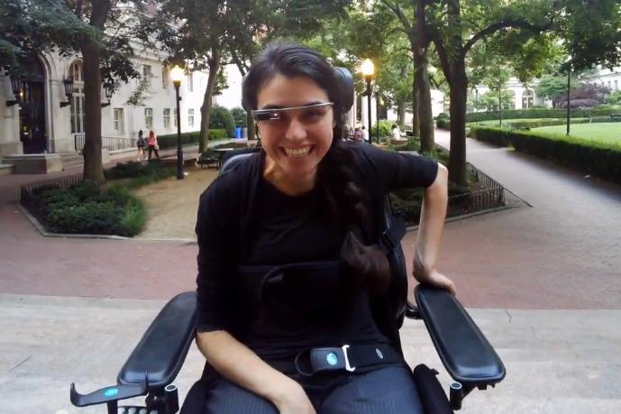 google glass helps paralyzed woman experience life alex blaszczuk