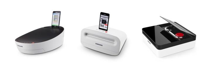 samsung debuts concept printers with built in smartphone dock at 2013 ifa