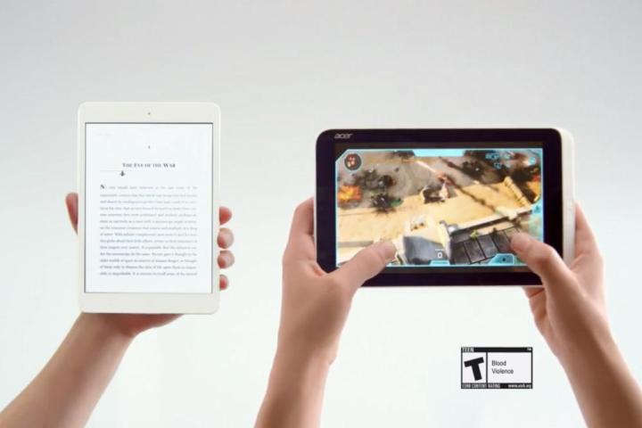mauling the mini microsoft attacks apples smaller ipad in new ad for acer tablet windows 8