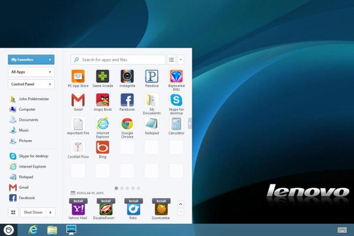 lenovo teams up with pokki to bring back the windows 8 start menu on pcs