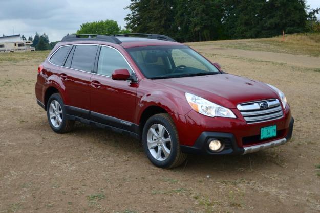 2013 subaru outback review front right angle