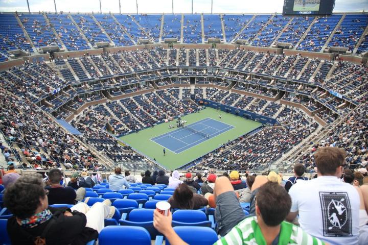 us open introduces giant social wall
