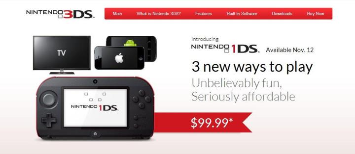 nintendo spoofs itself with 1ds