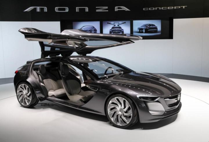 frankfurt 2013sleek opel monza concept pushes in car connectivity one step further