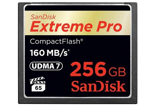 made for 4k sandisks 256gb extreme pro compactflash has large price tag to match sandisk cf card