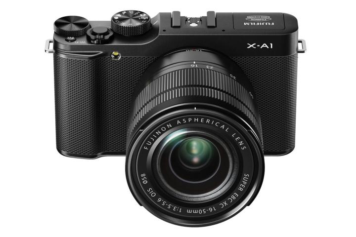 fujifilm introduces xa1 x a1 black front high angle 16 50mm