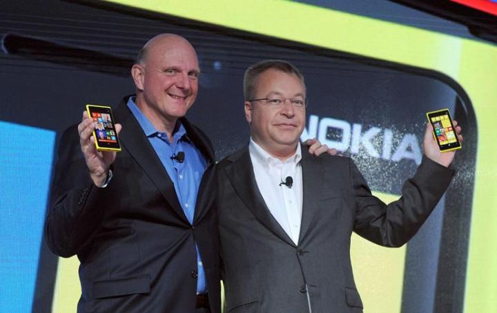 Ballmer and Elop at Nokia Windows Phone launch
