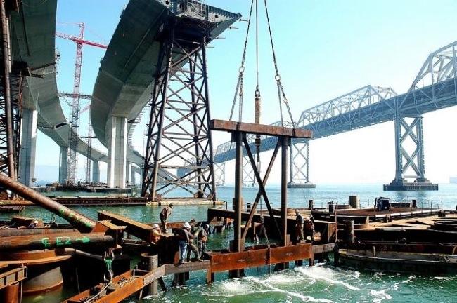 a photographer documents the new san francisco bay bridge from beginning to end foundation joe blum
