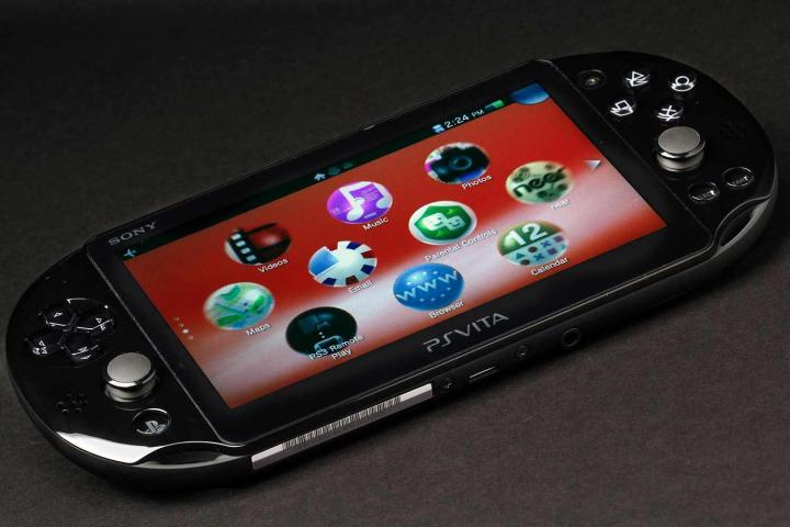 Sony PlayStation Vita Slim review front screen angle
