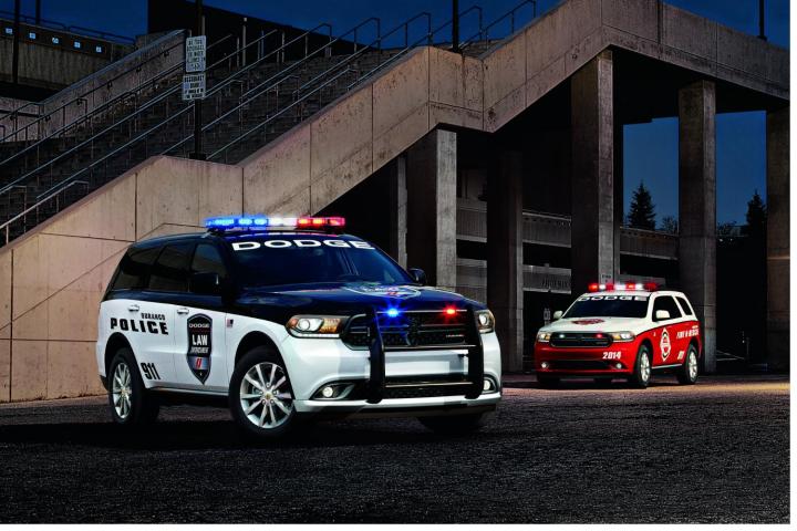 the dodge durango may have ron burgundy but special service edition is for officer friendly