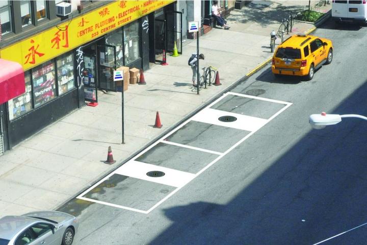 wireless chargers disguised as manhole covers in nyc hevo vehicle receiver street
