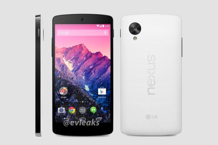 nexus 5 image of white version appears november 1 launch likely leak