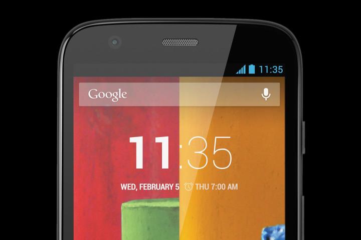 Motorola Moto G top front macro