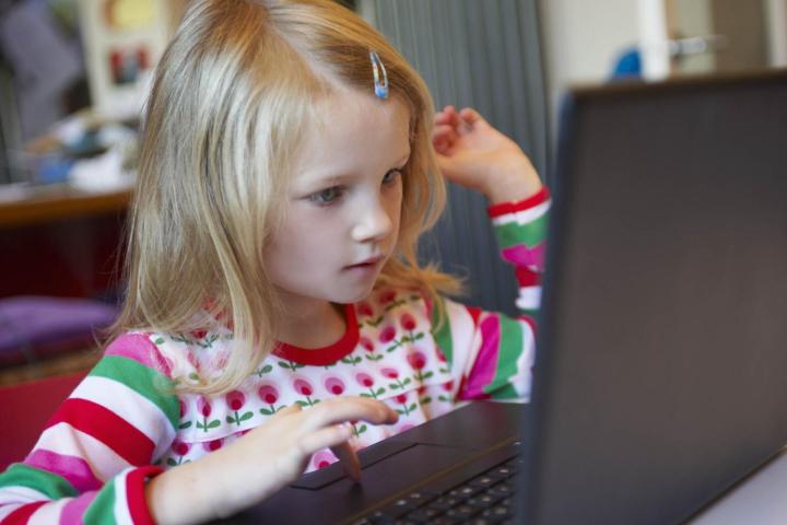 mpaa wants anti piracy lessons taught elementary school kids girl on computer