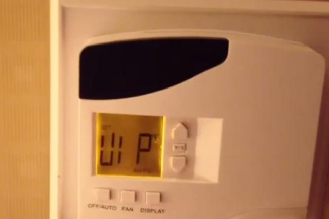 hack hotel thermostat into vip mode