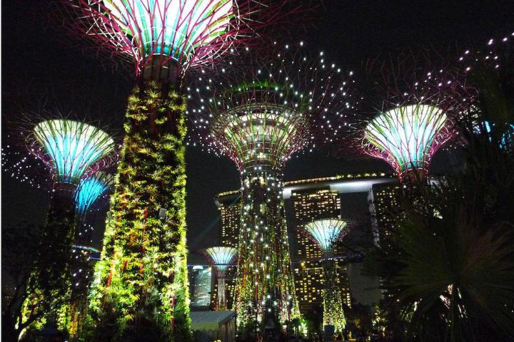 singapores solar powered supertree grove 1